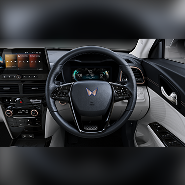 Mahindra XUV 3XO EV twin HD infotainment and digital cluster screens