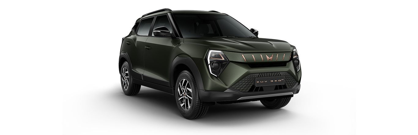 XUV 3XO EV in Deep Forest