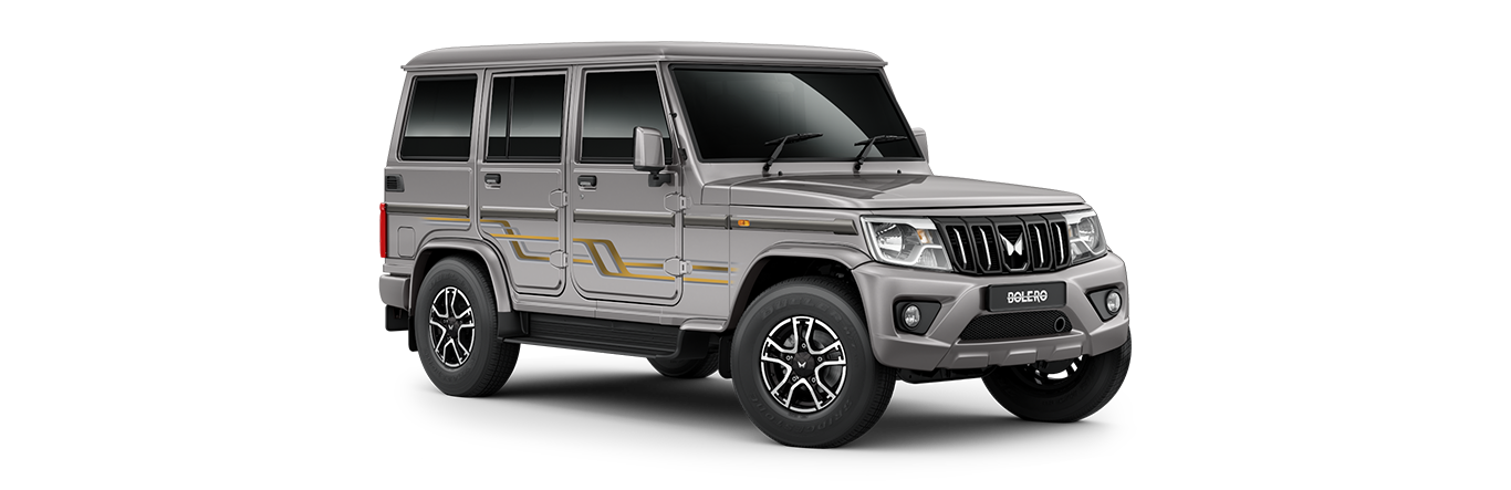Mahindra Bolero SUV in premium Dsat Silver exterior styling