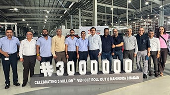 Mahindra Chakan Facility Rolls out its Three-Millionth Vehicle