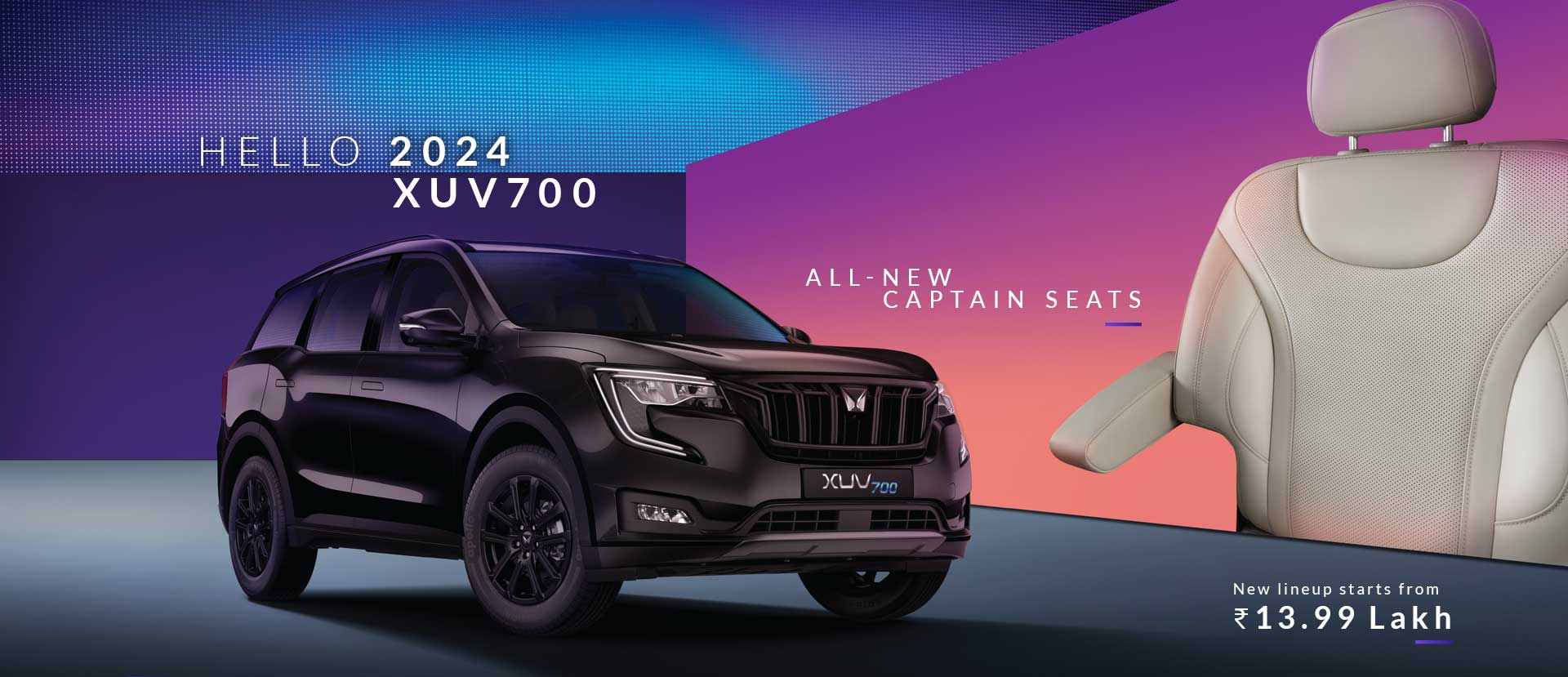 All New Captain Seats in XUV700, Comfortable Seats in XUV700, Spacious Seats in XUV700
