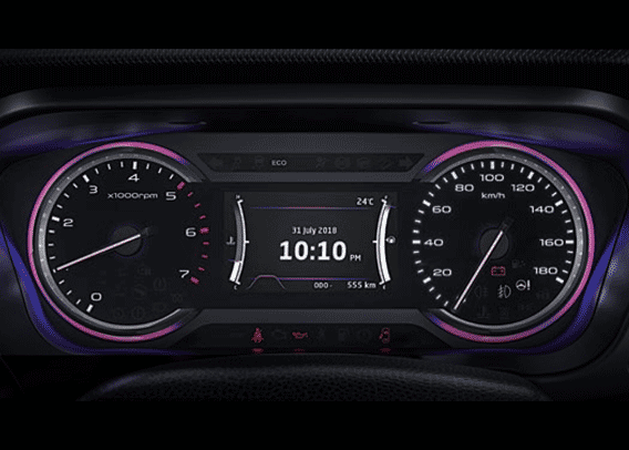 Marazzo Futuristic Cluster with Purple Illumination