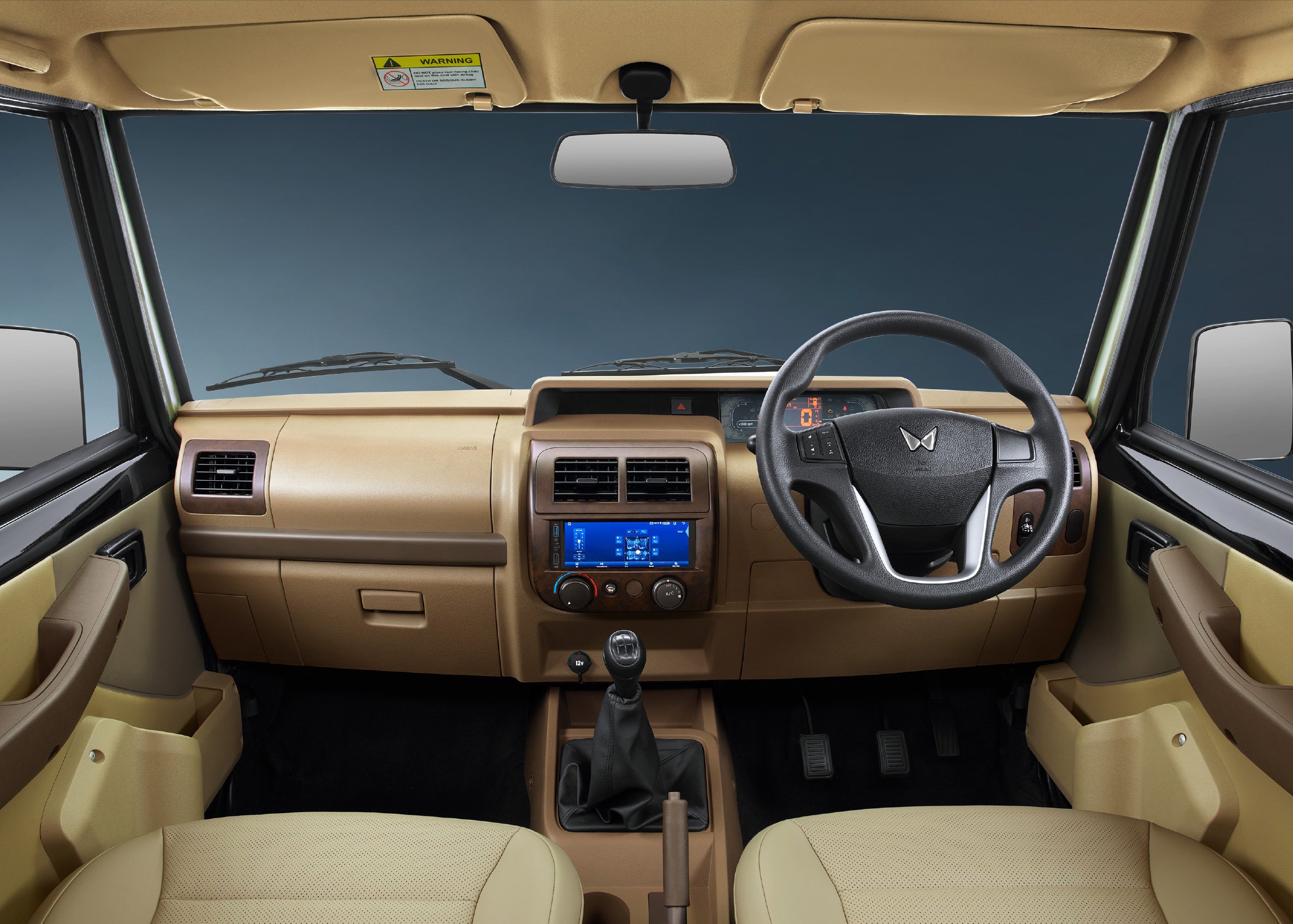 New 2025 Mahindra Bolero classic facelift interior dashboard image